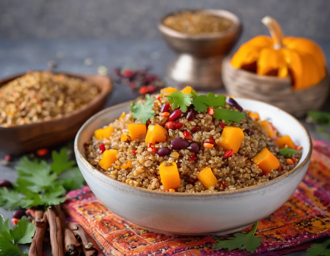 Habas con Calabaza y Quinoa al Estilo Latino