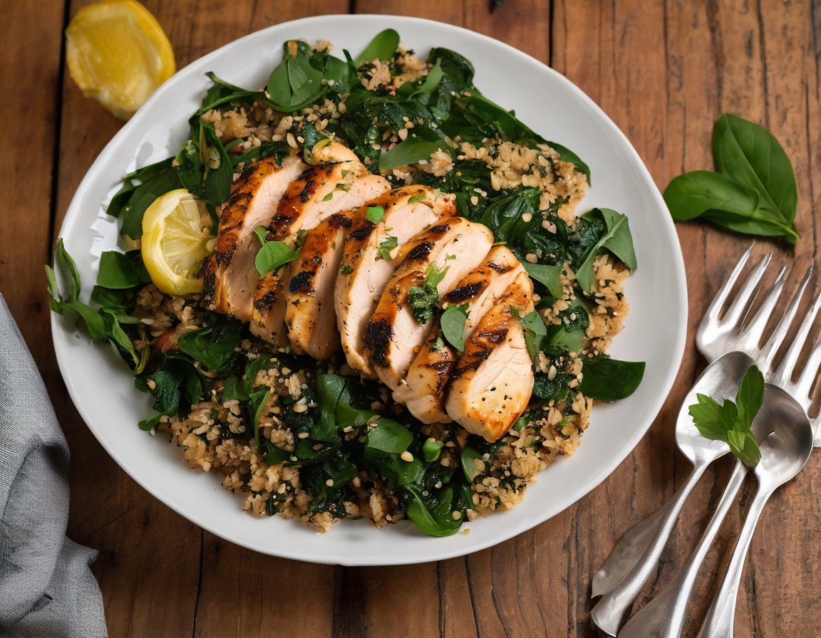 Pollo Asado con Zanahorias al Horno y Ensalada de Pepino