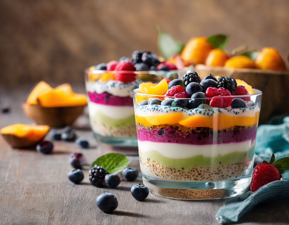 Avena con Yogur y Frutas Tropicales