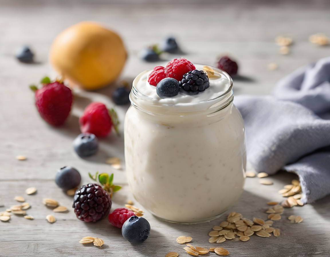 Avena Cremosa con Yogur y Frutas Bajas en FODMAP