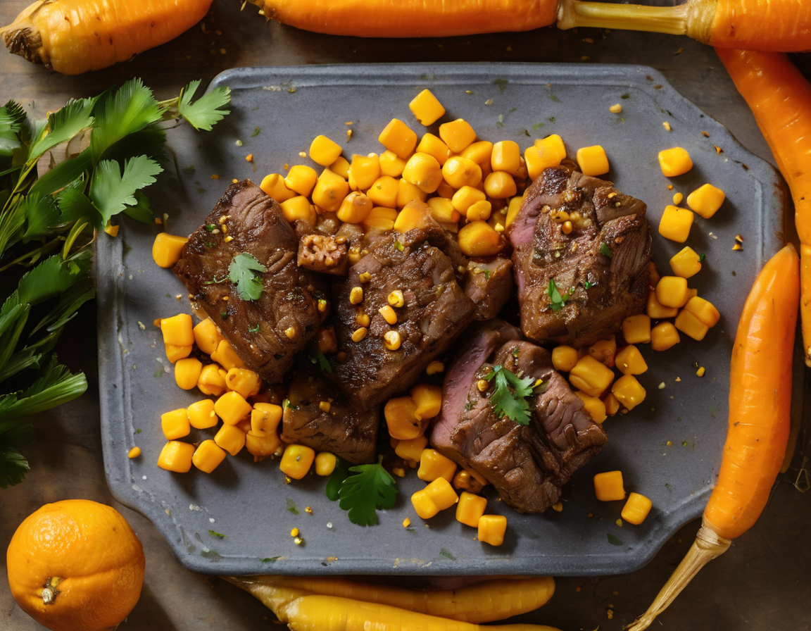 Maíz y Cordero al Estilo Latino con Bajo FODMAP