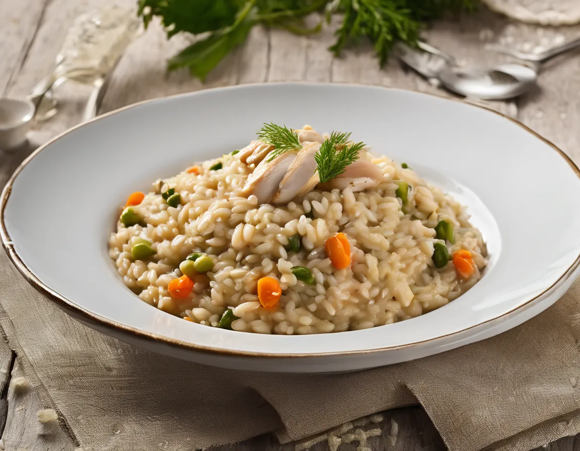 Risotto Integral con Pollo y Verduras para Diabéticos