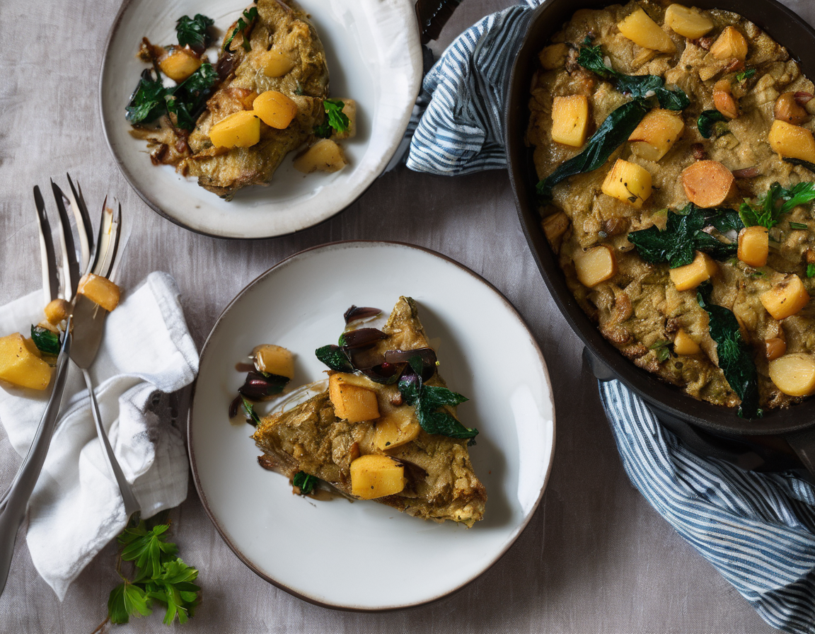 Atún al Horno con Boniato y Espinacas - Receta Low-FODMAP