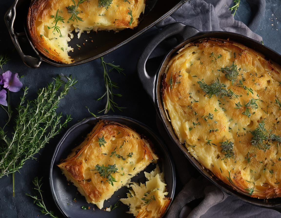 Gratin de Batata con Hierbas Provenzales