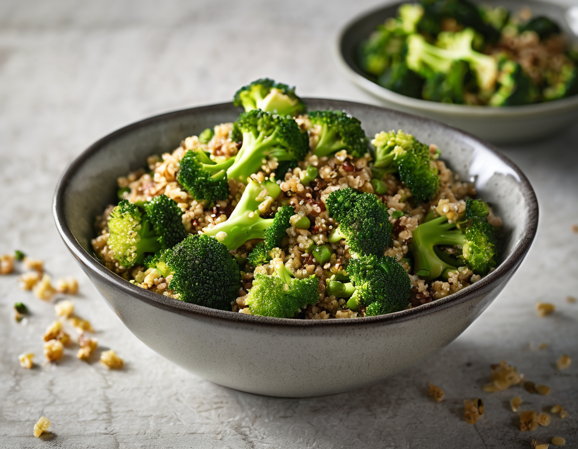 Ensalada de Poder con Brócoli y Quinoa Alta en Fibra