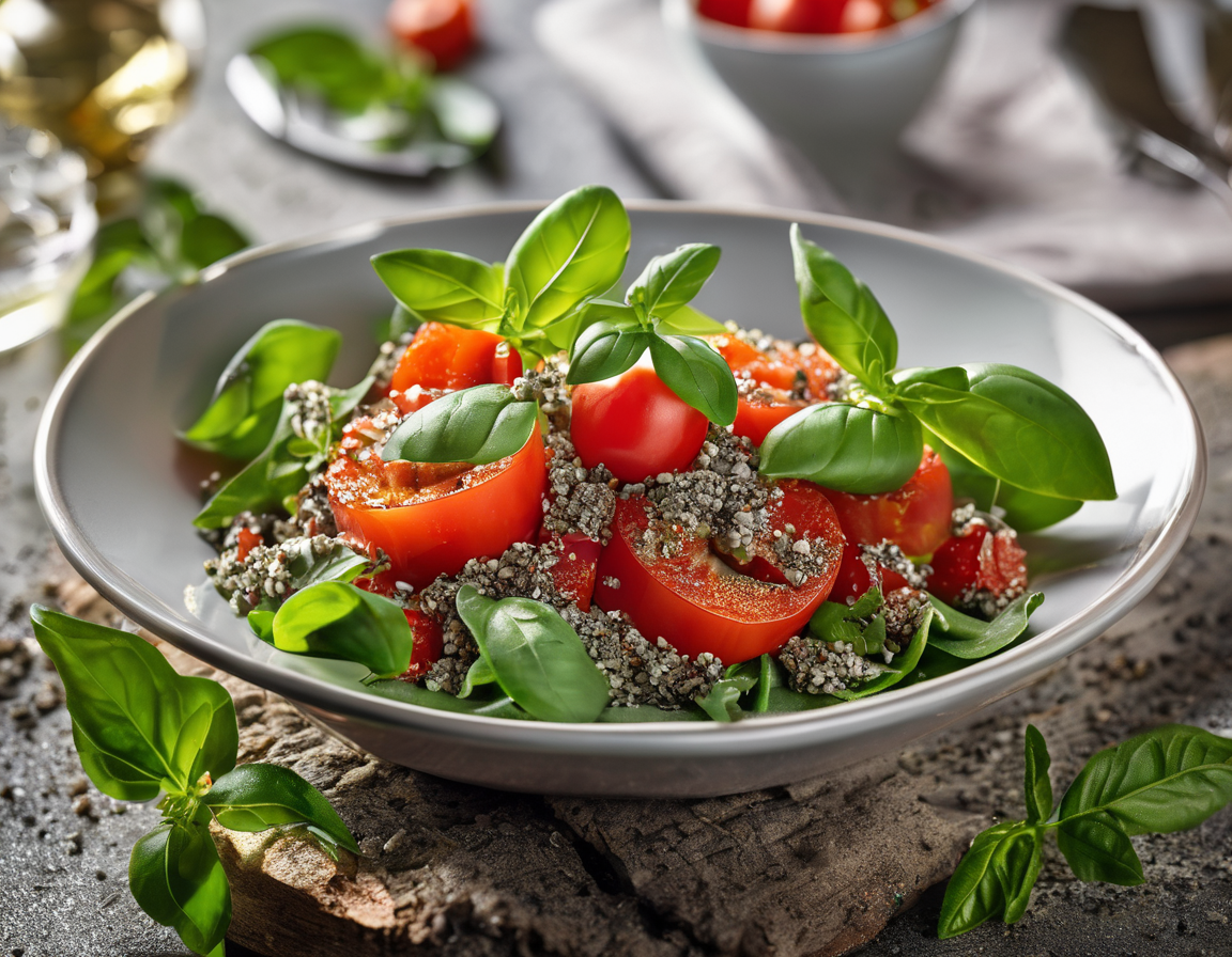 Ensalada de Chía con Tomates y Albahaca