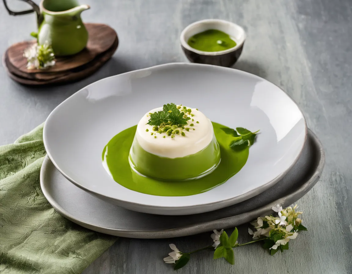 Crema de Coliflor con Condimento Verde Brasileño