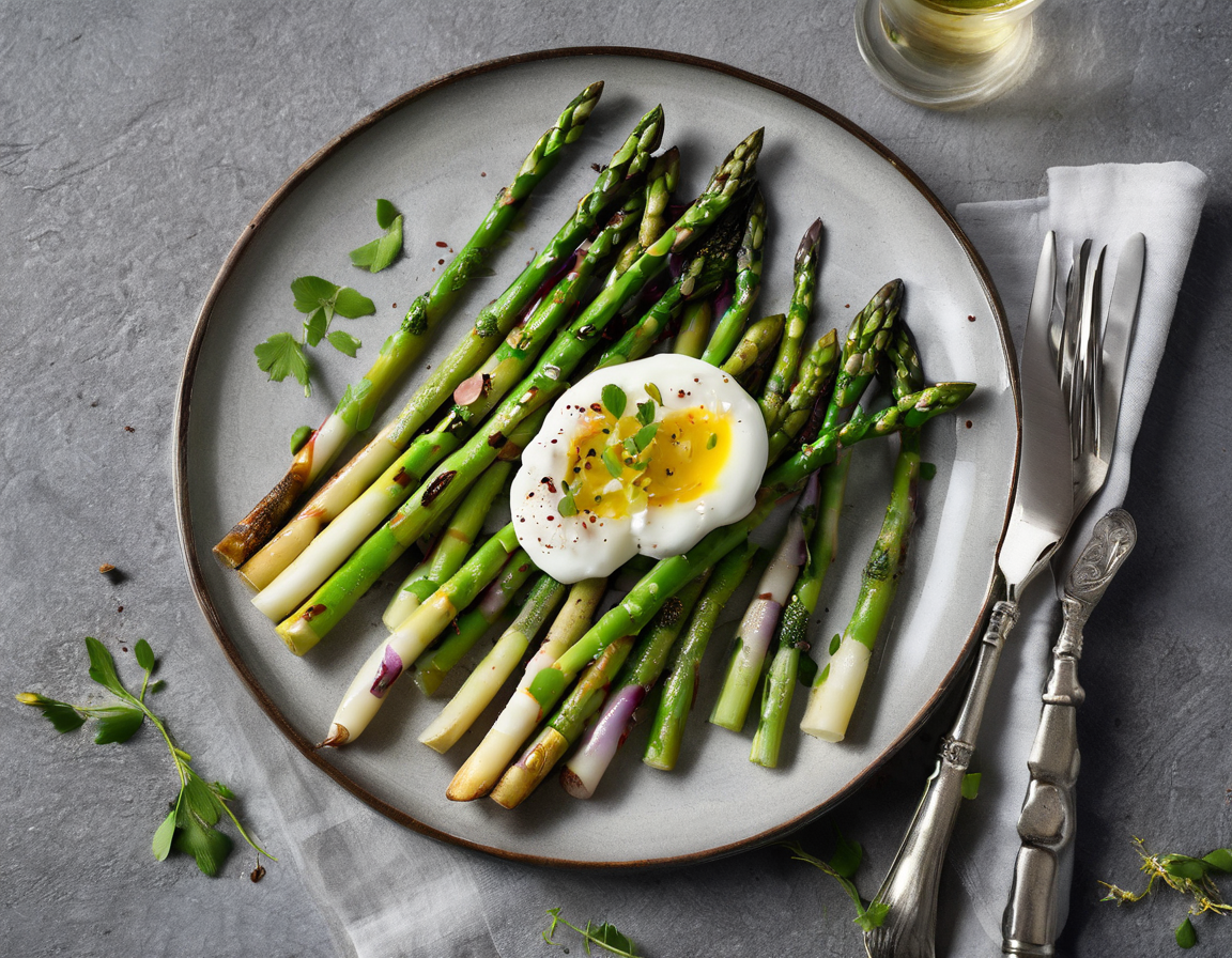Ensalada de espárragos asados estilo canadiense