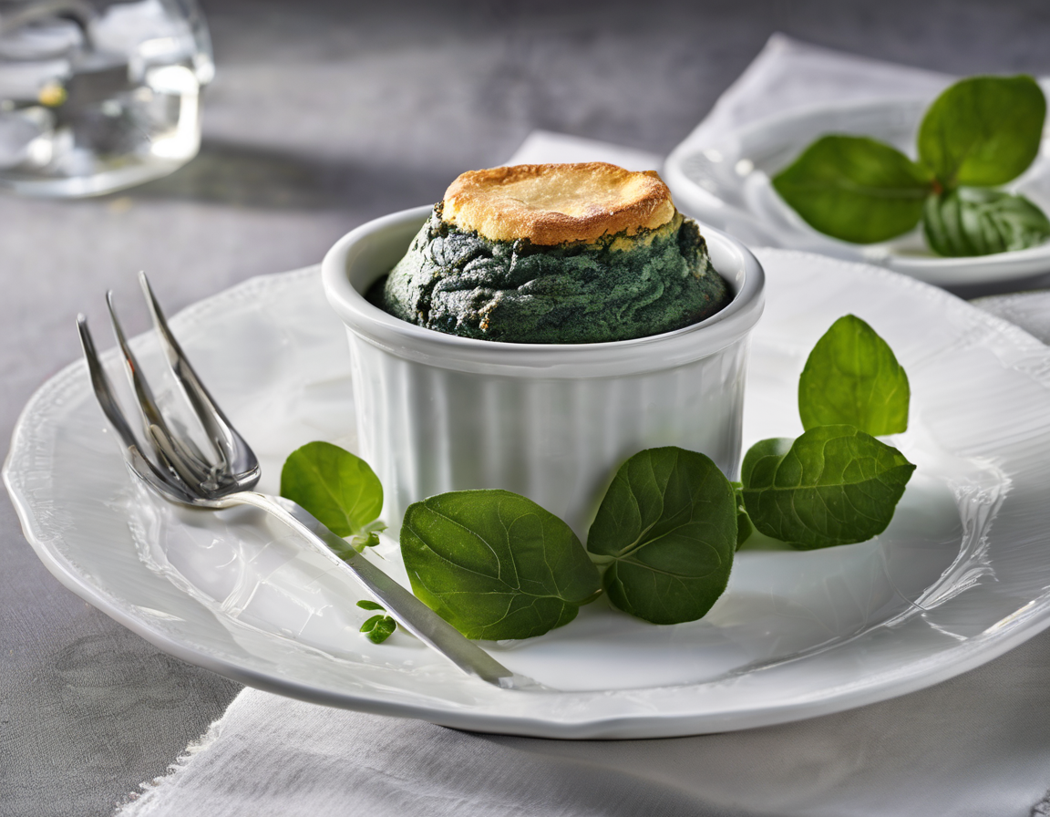 Soufflé de Espinacas Ligero a la Francesa