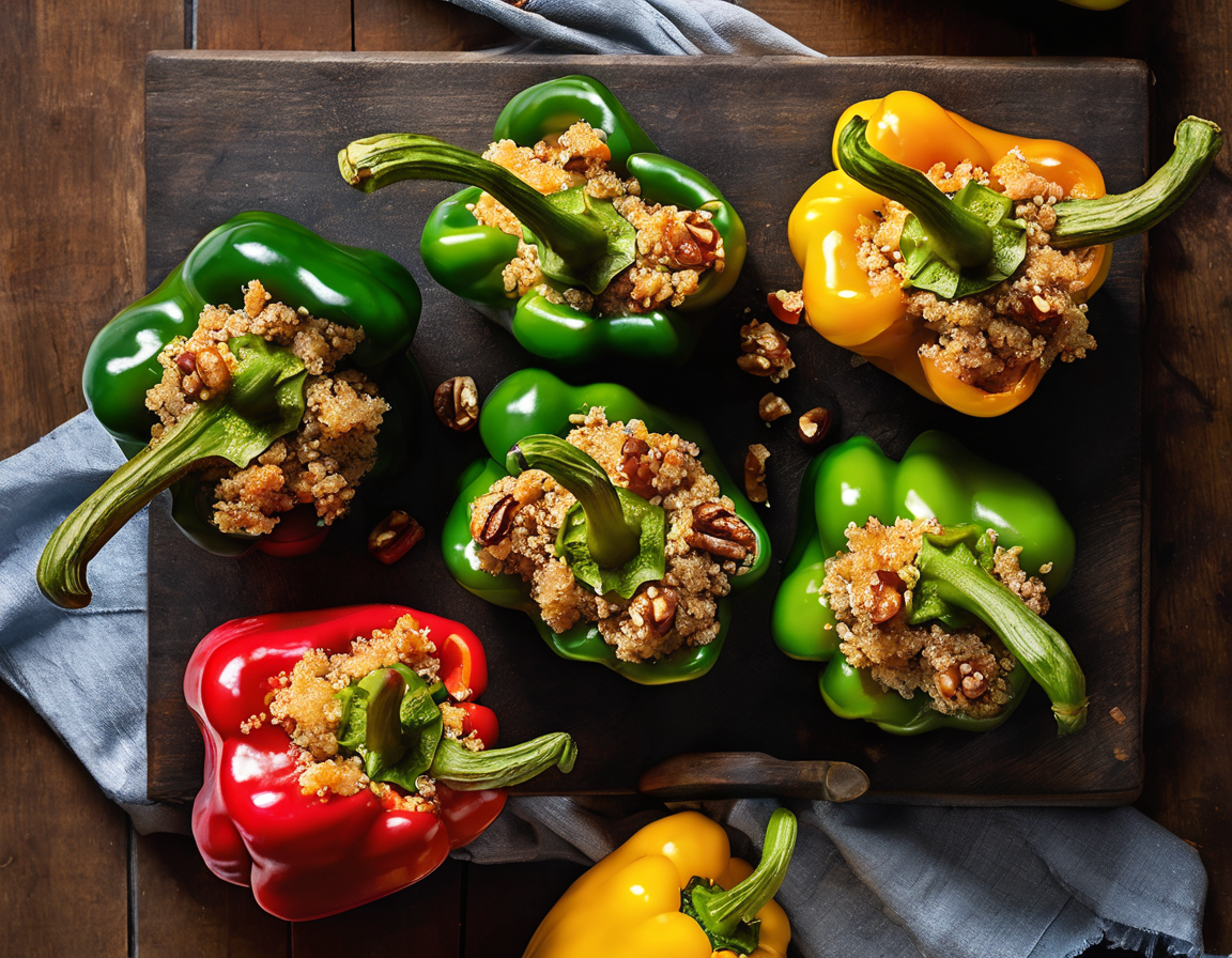 Pimientos Rellenos de Nuez y Quinoa para Personas con ERGE