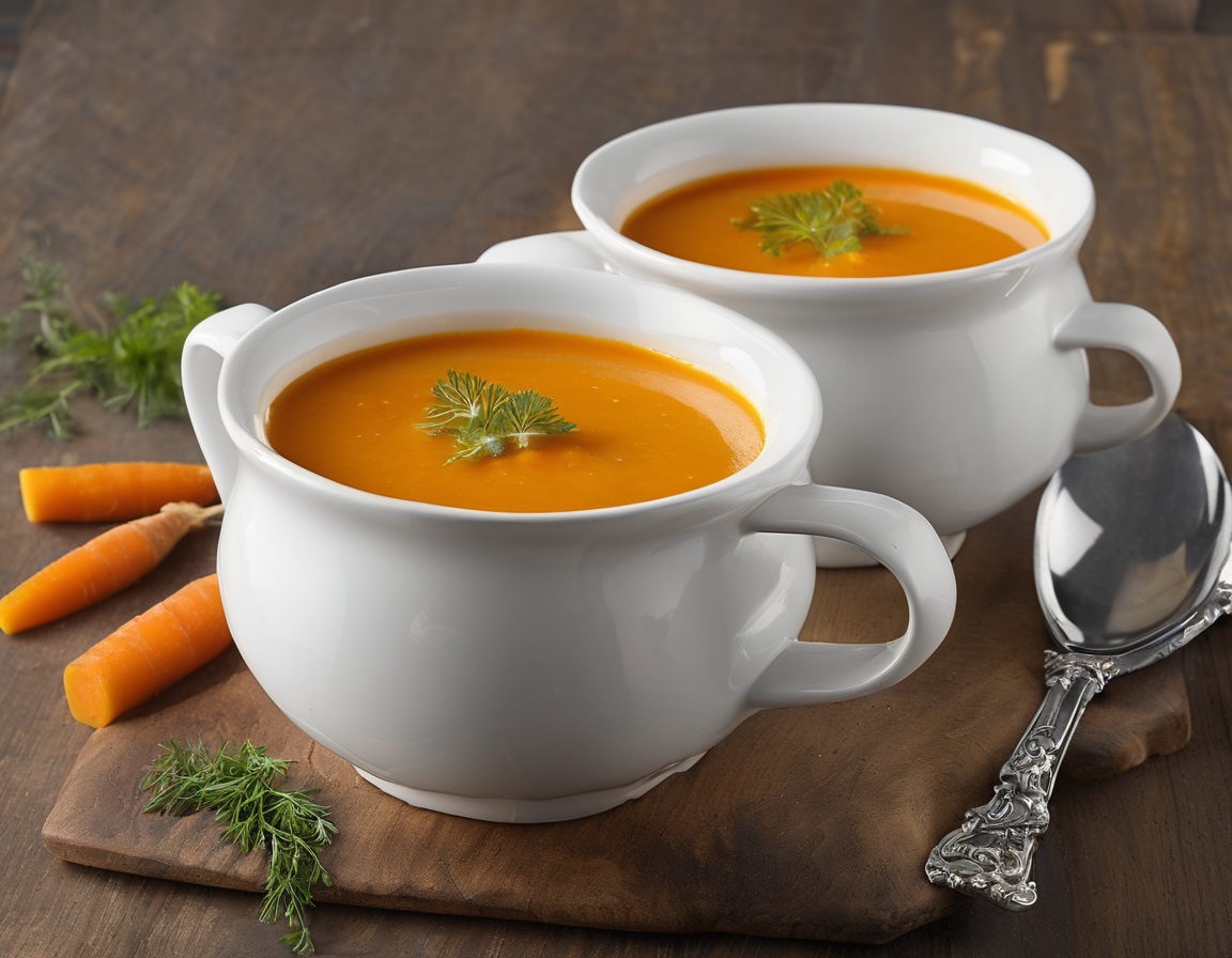 Sopa de zanahoria canadiense con pavo