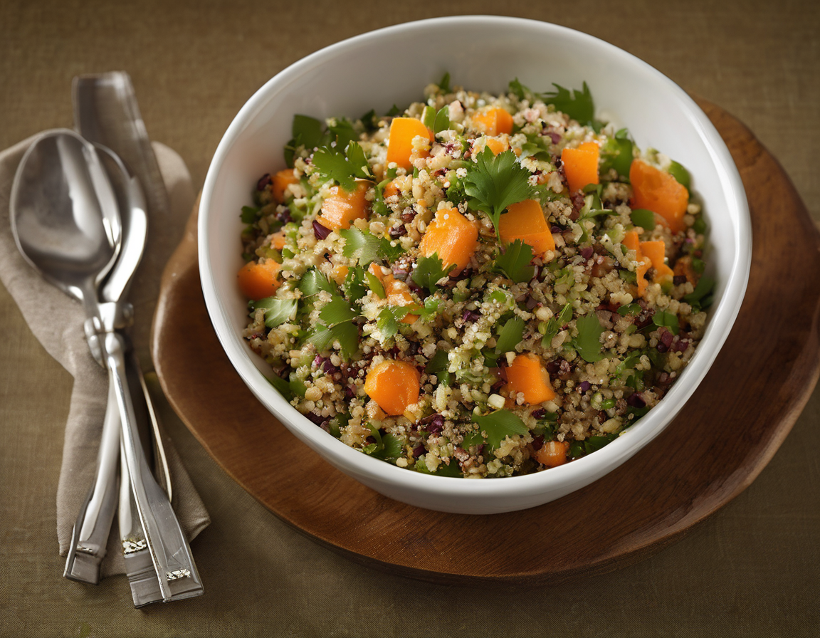 Ensalada de Zanahoria y Quinoa con Aderezo de Lima y Cilantro