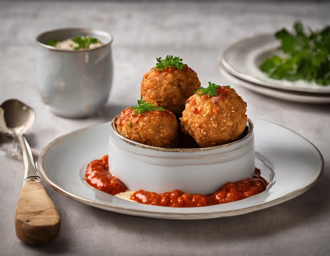 Albóndigas de Avena y Pollo al Tomate