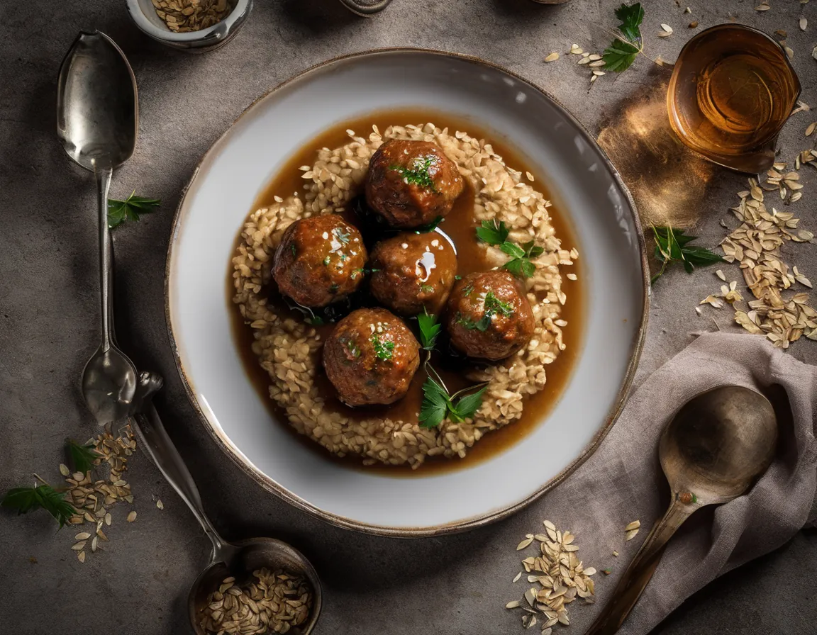 Albóndigas de Cordero con Avena al Estilo Latino