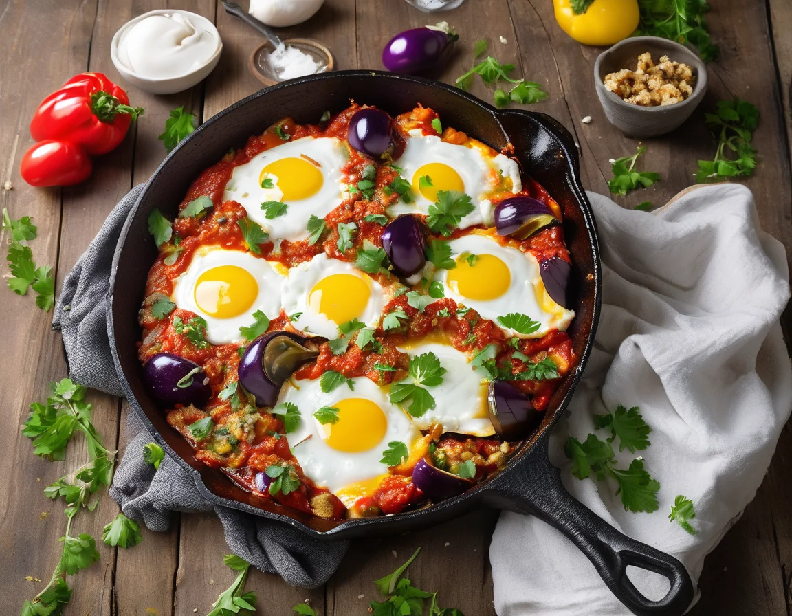 Shakshuka Estadounidense de Berenjena