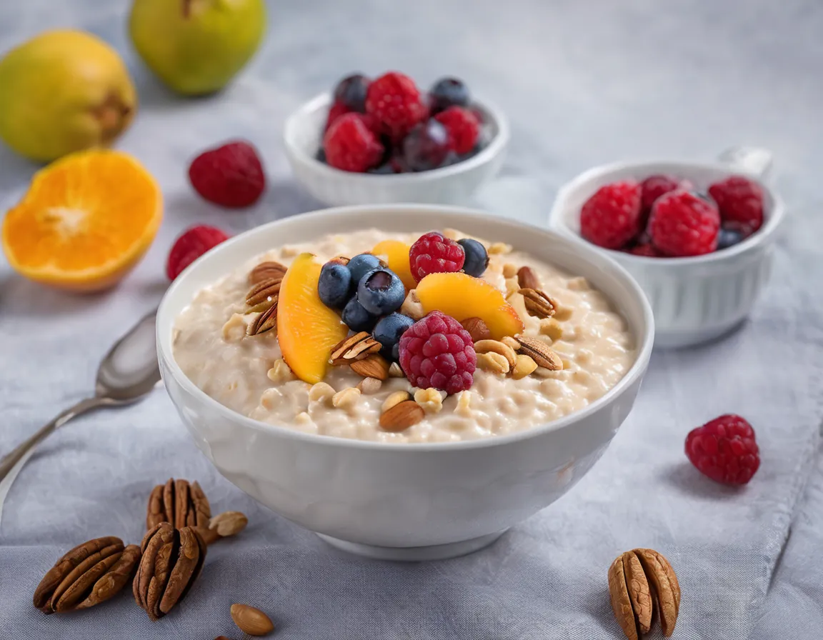 Avena Cremosa con Frutas y Nueces al Estilo Brasileño Adaptado para Resistencia insulina