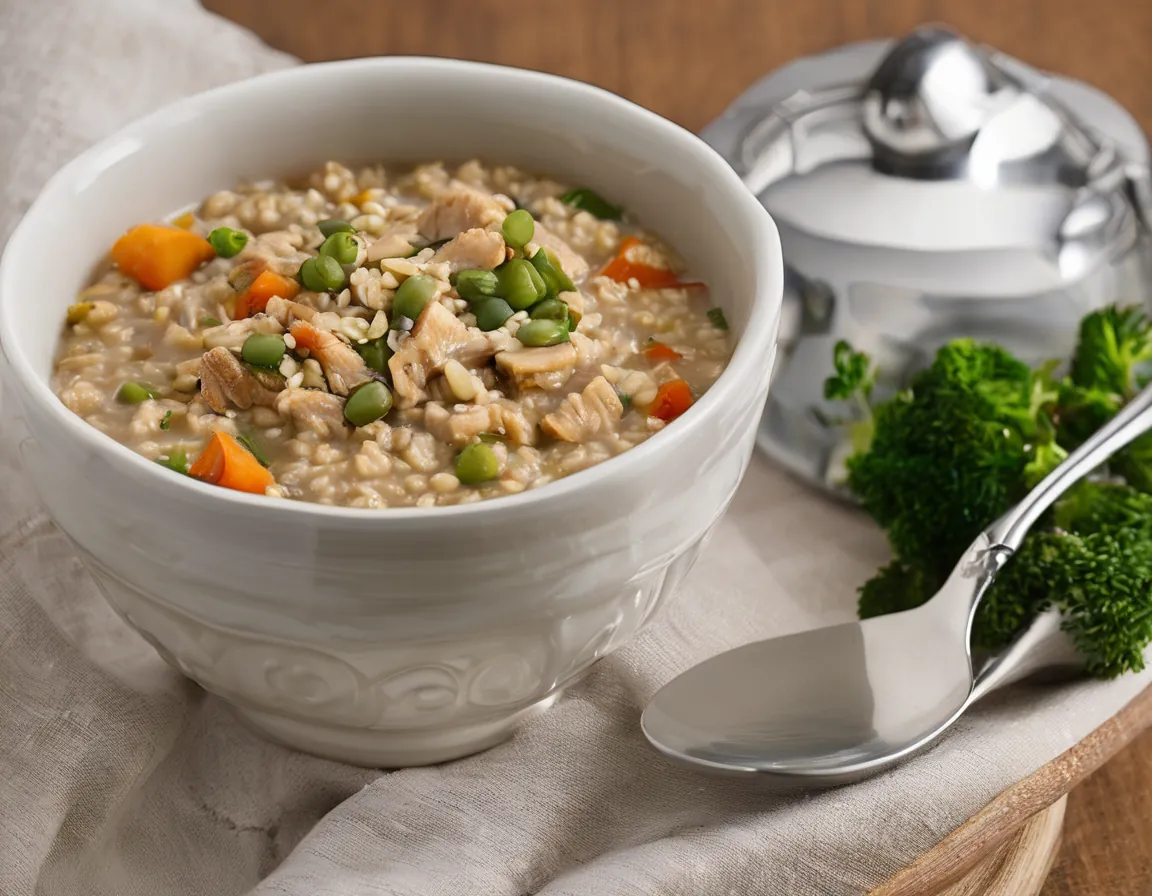 Avena Mediterránea con Verduras y Pollo para Diabetes Tipo 2