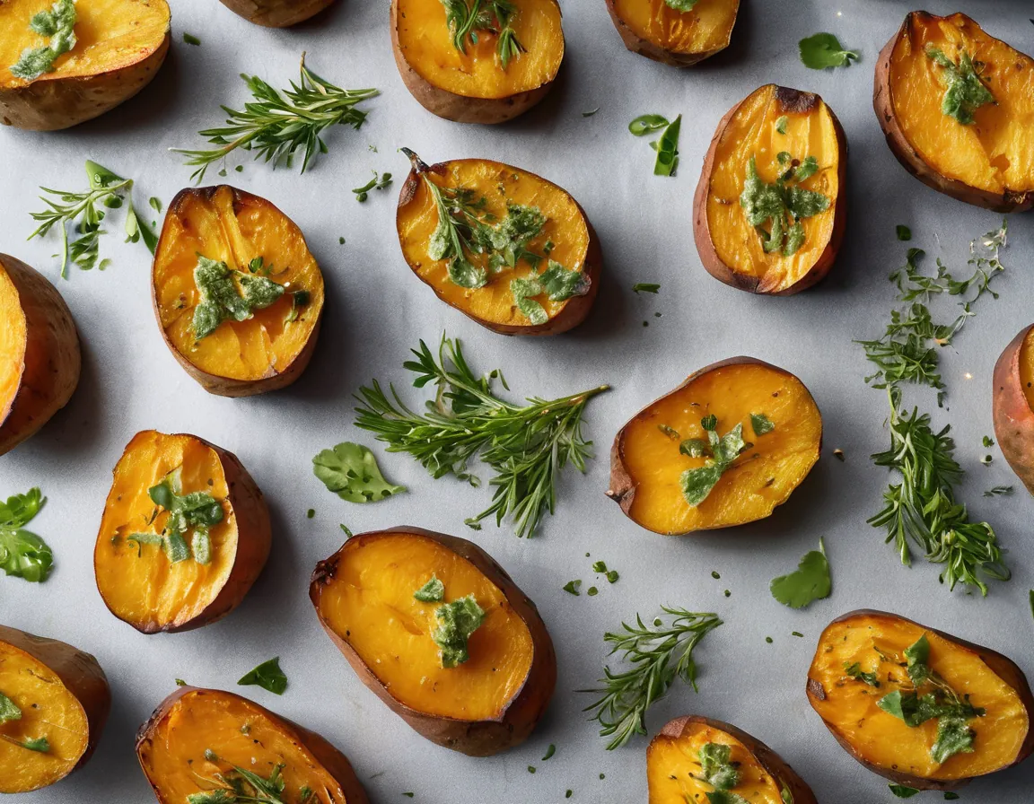 Batata Asada Baja en FODMAP con Aderezo de Limón y Hierbas Adaptado para SIBO Síndrome de Bacterias Intestinales Irritantes