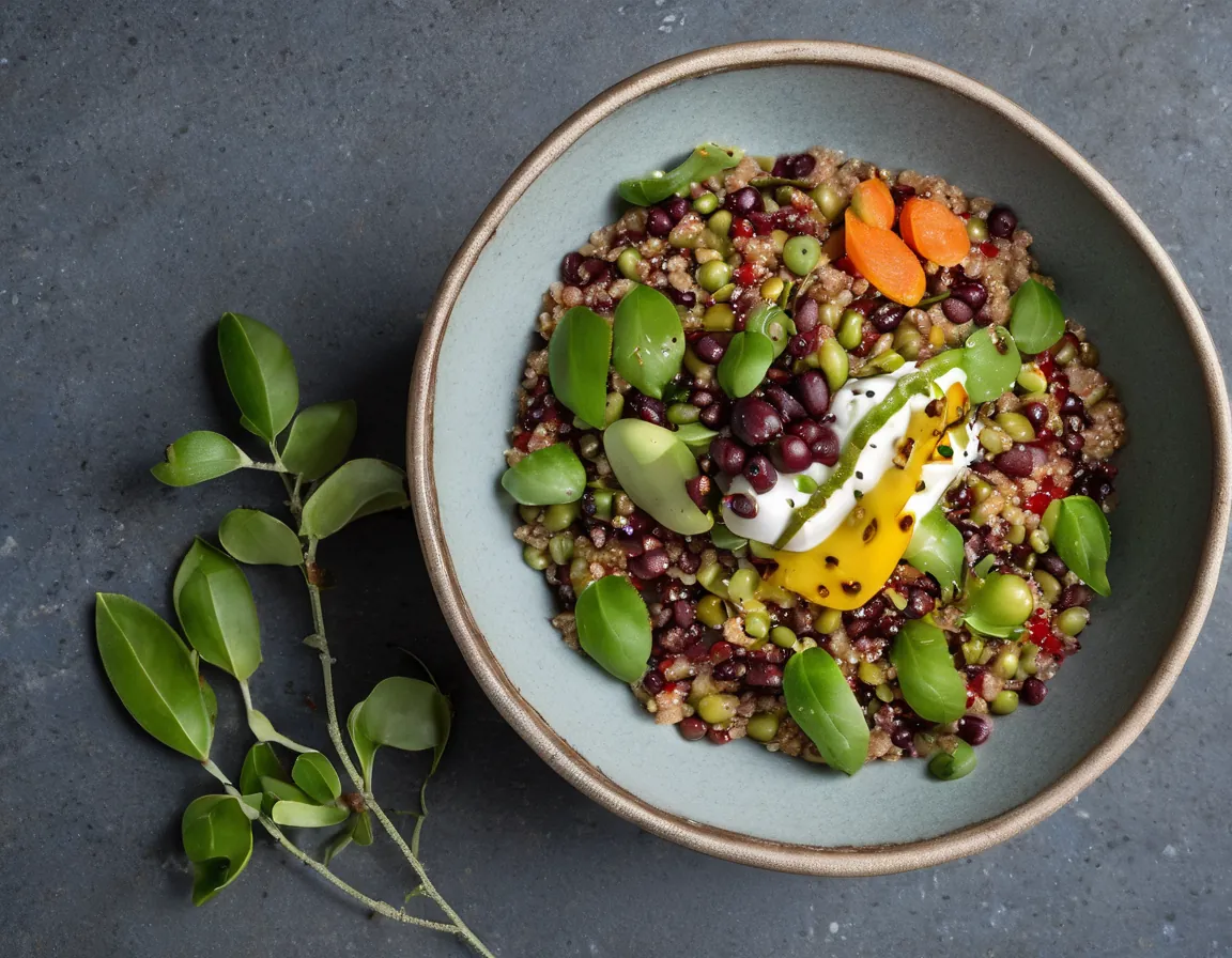 Bol de Habas y Quinoa Bajo en Fructosa Adaptado para Intolerancia a la fructosa