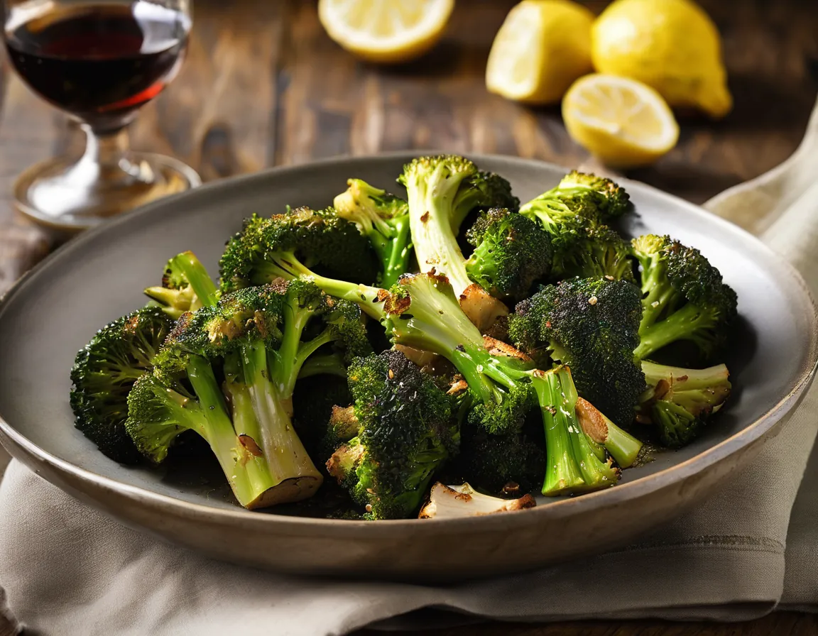 Brócoli Asado Bajo en Fructosa con Pollo al Limón y Ajo lblAdaptedFor Intolerancia fructosa