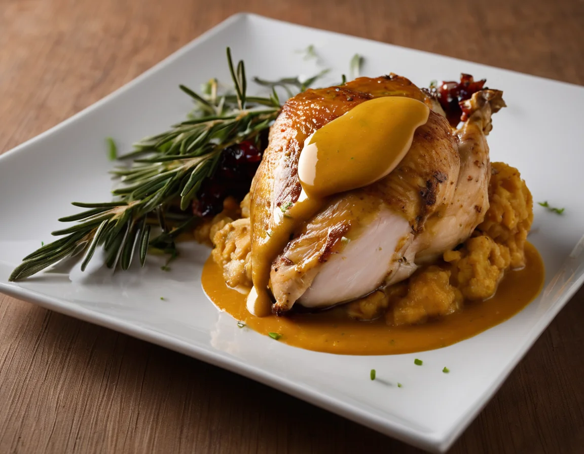 Pollo a la Española con Pimientos Asados