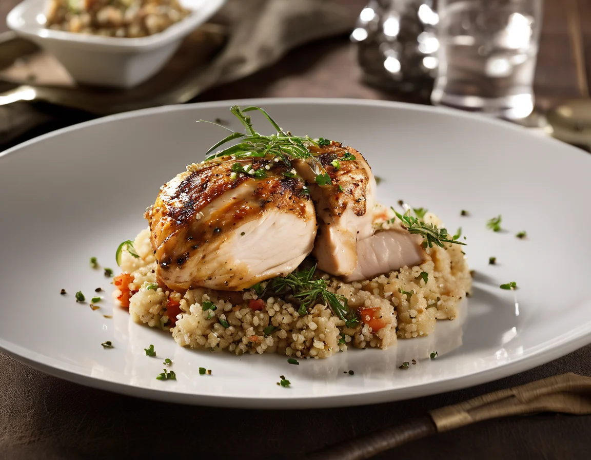 Suprema de Pollo con Quinoa y Hierbas Provenzales