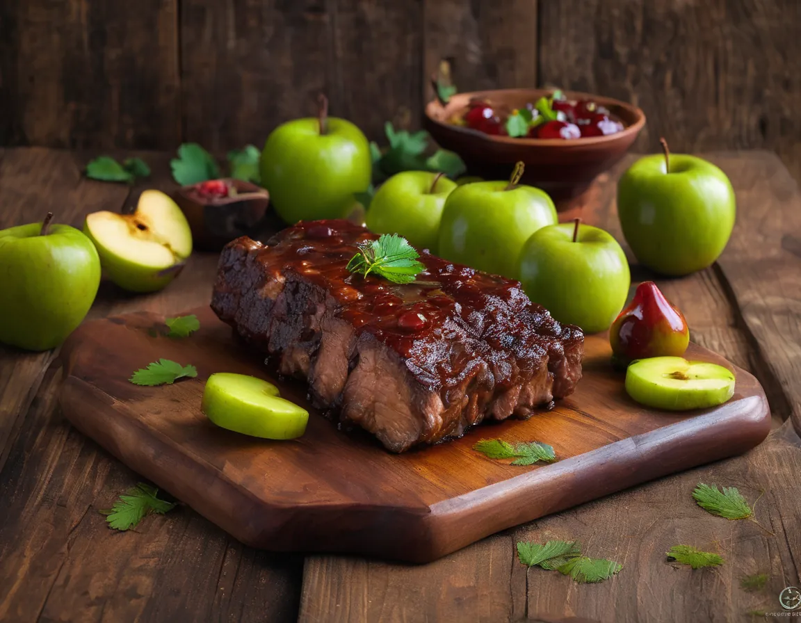 Cordero Asado con Manzana y Especias Latinas Adaptado para Diabetes T1