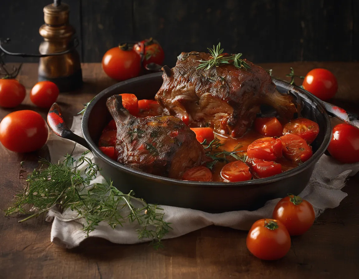 Cordero Asado con Tomates y Hierbas al Estilo DASH