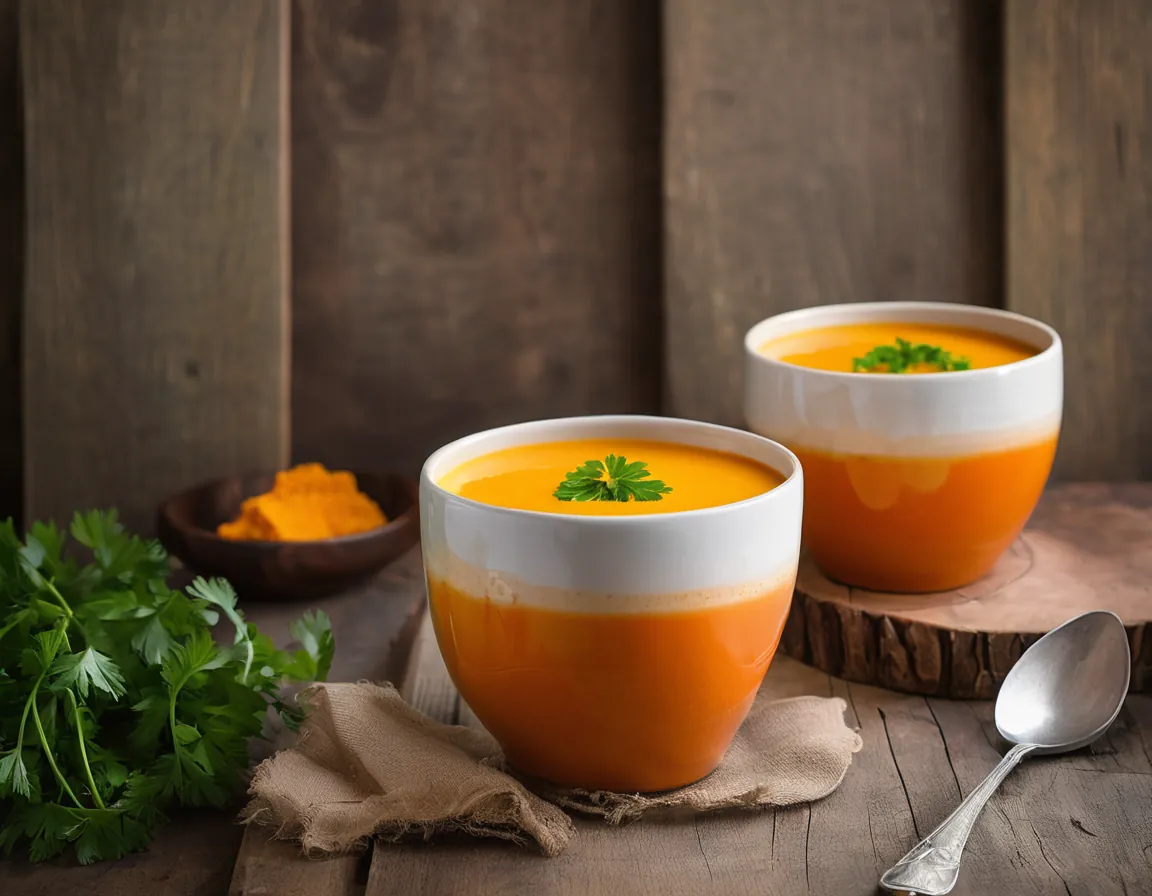 Crema de Zanahoria con Jengibre y Cúrcuma