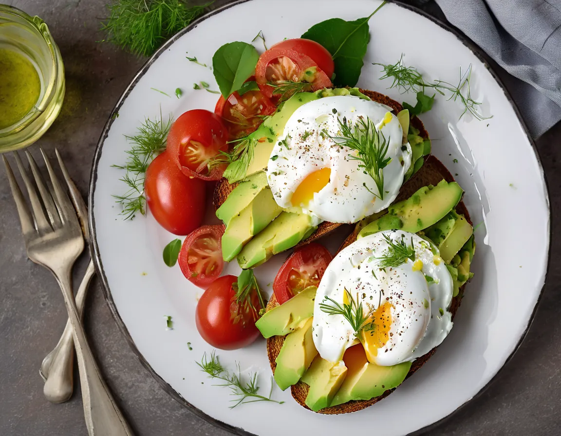 Ensalada de Aguacate y Tomate con Vinagreta Suave