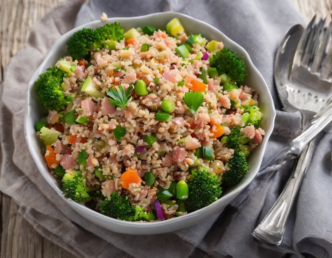 Ensalada de Atún con Garbanzos y Verduras para el Estreñimiento Adaptado para Constipación Crónica
