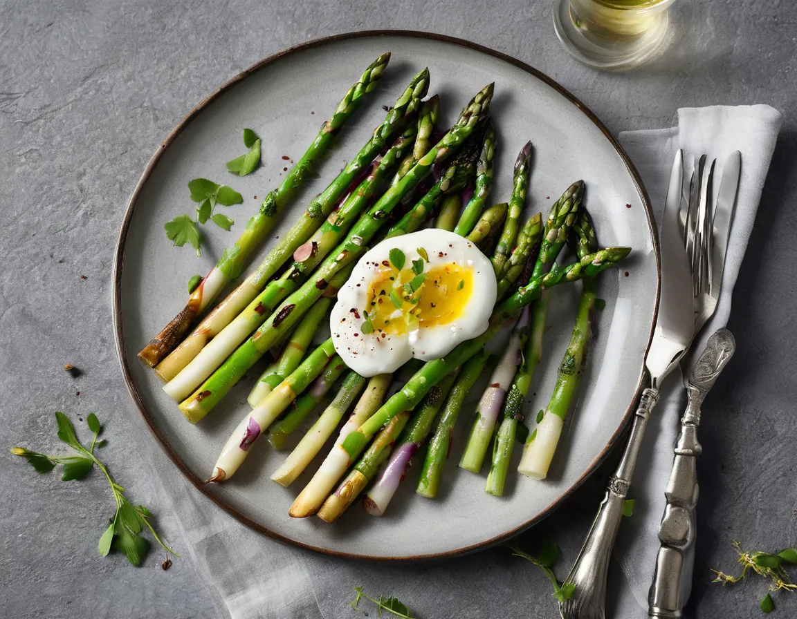 Ensalada de espárragos asados estilo canadiense Adaptado para SII Síndrome de Intestino Irritable