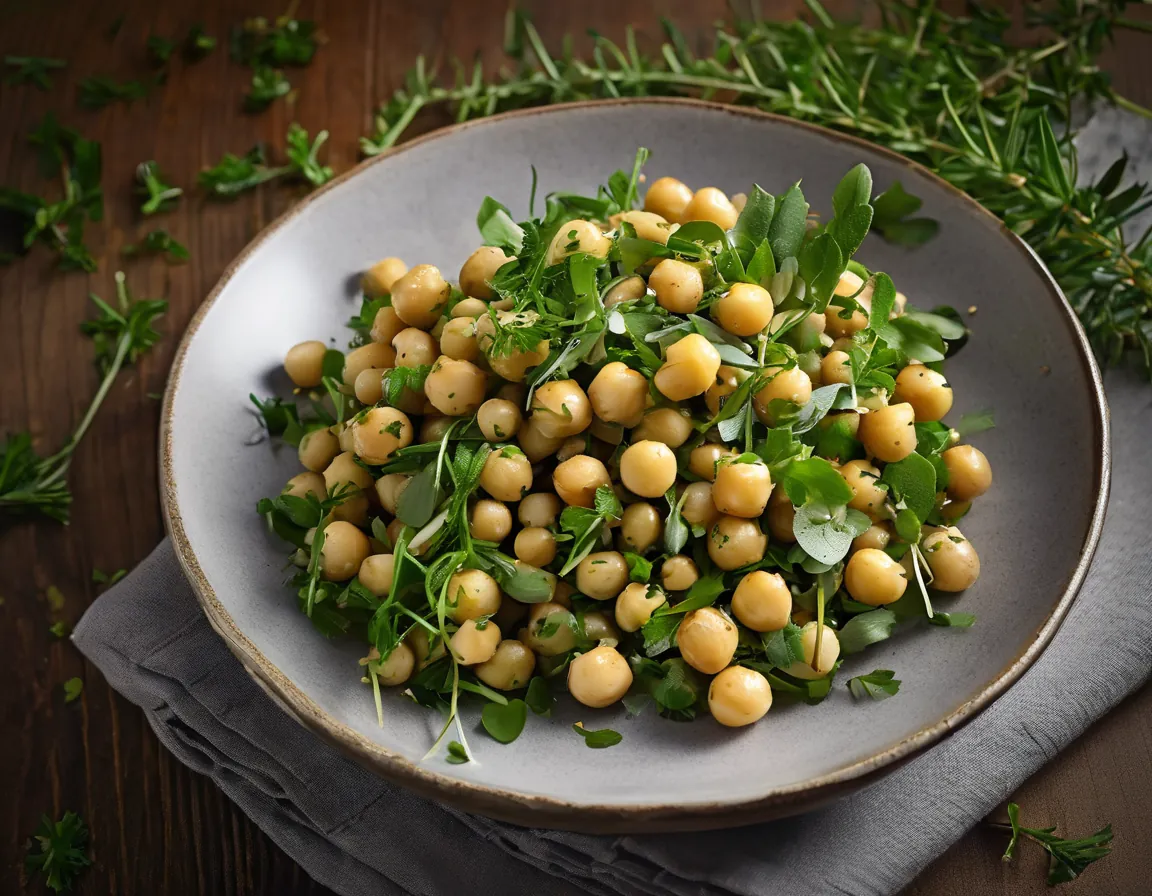Ensalada de Garbanzos con Hierbas Frescas Adaptado para Sii