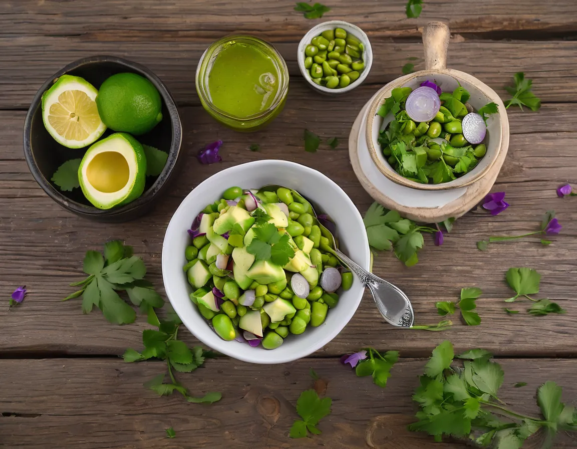 Ensalada de Habas con Aguacate y Limón Adaptado para Resistencia insulina