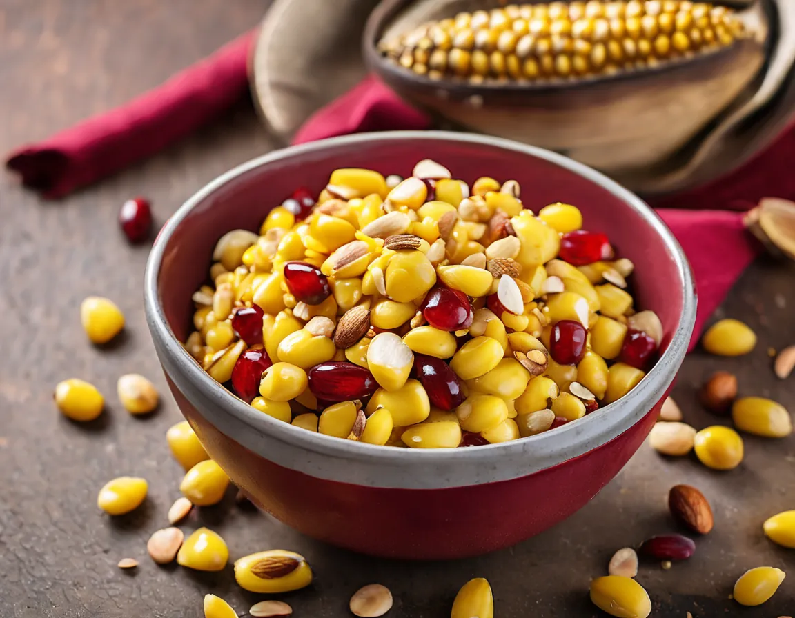 Ensalada de Maíz y Almendras con Vinagreta de Lima