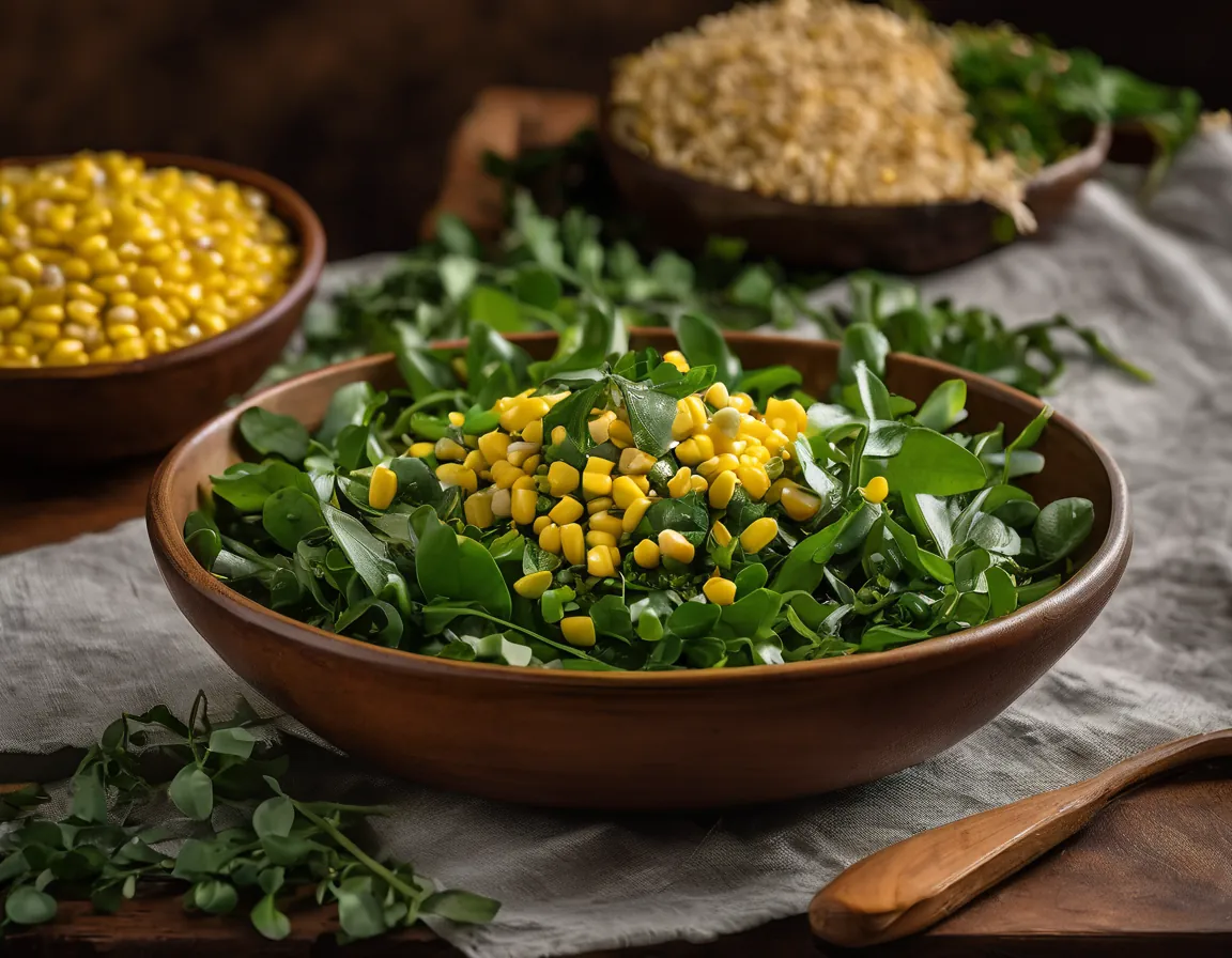 Ensalada de Maíz y Rúcula con Vinagreta de Lima