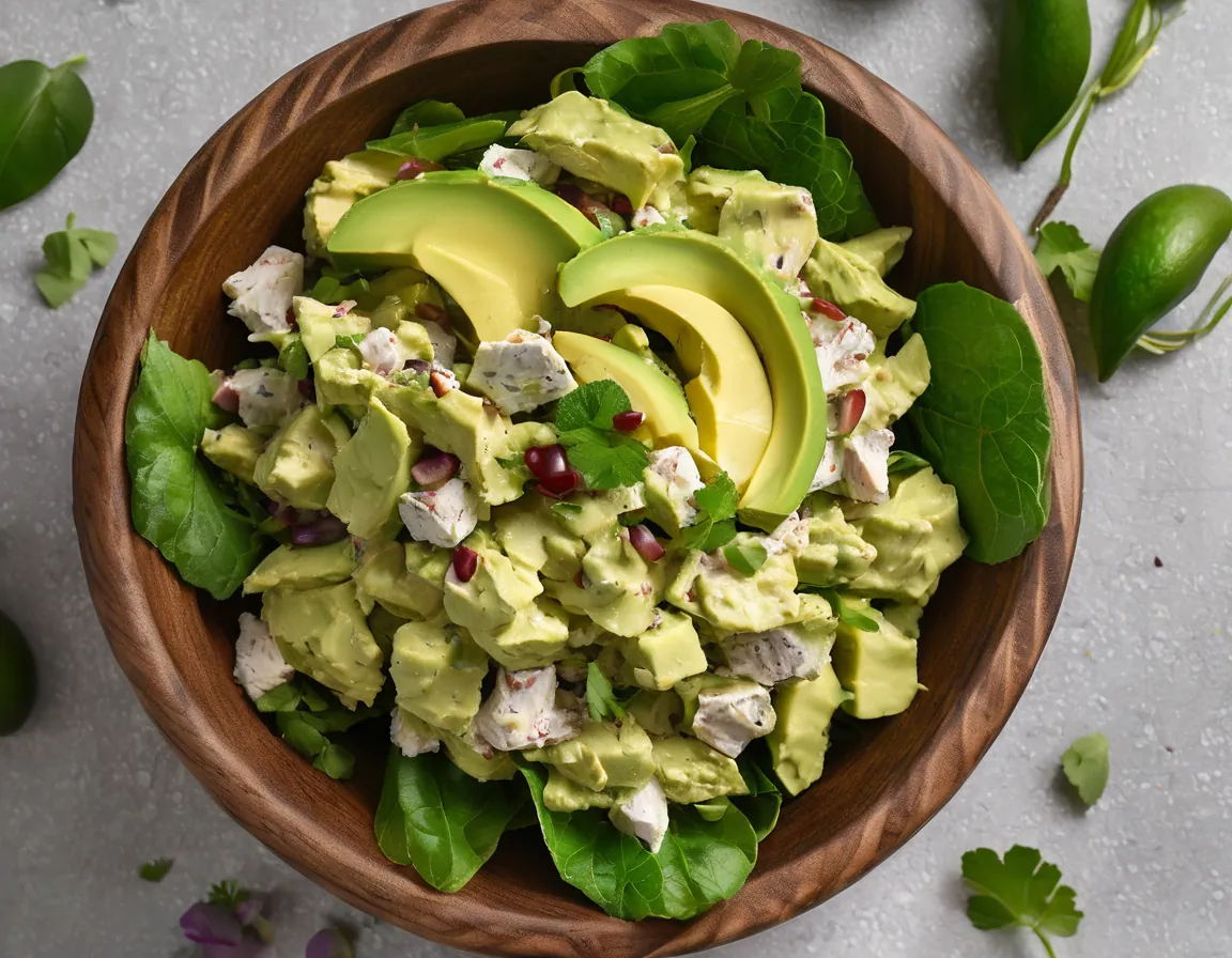 Ensalada de Pollo con Aguacate Cremoso Adaptado para EII Crohn / Colitis Ulcerosa