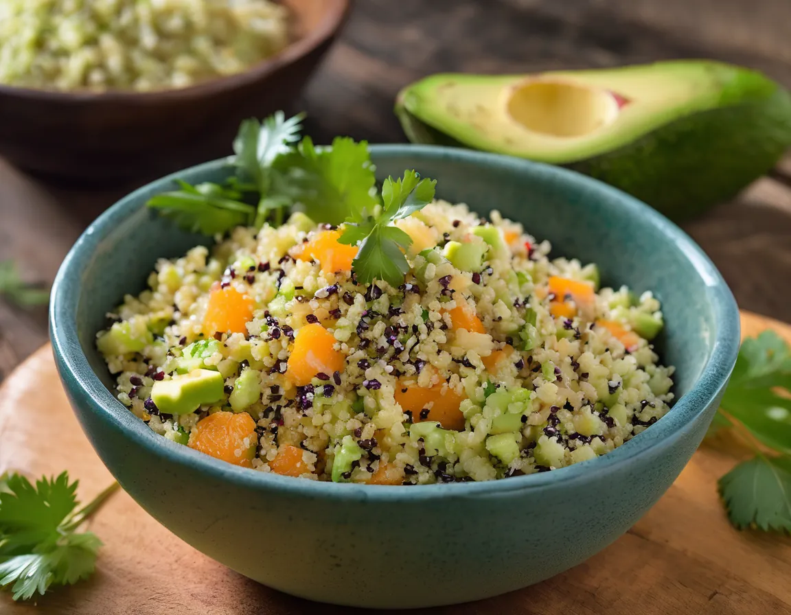 Ensalada de Zanahoria con Quinoa y Aguacate