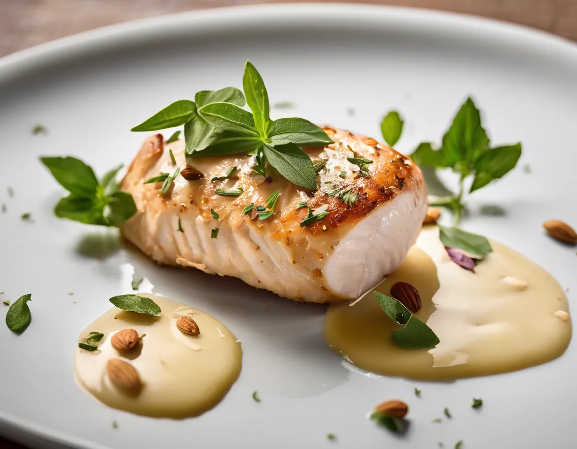 Filete de Pollo con Almendras y Hierbas Frescas Adaptado para SII Síndrome de Intestino Irritable