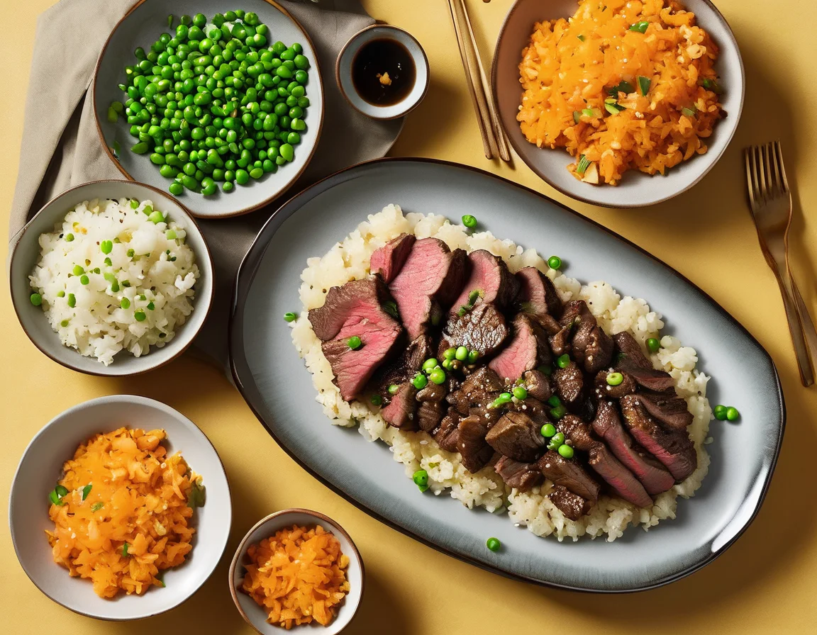 Estofado de Ternera con Puré de Coliflor al Azafrán
