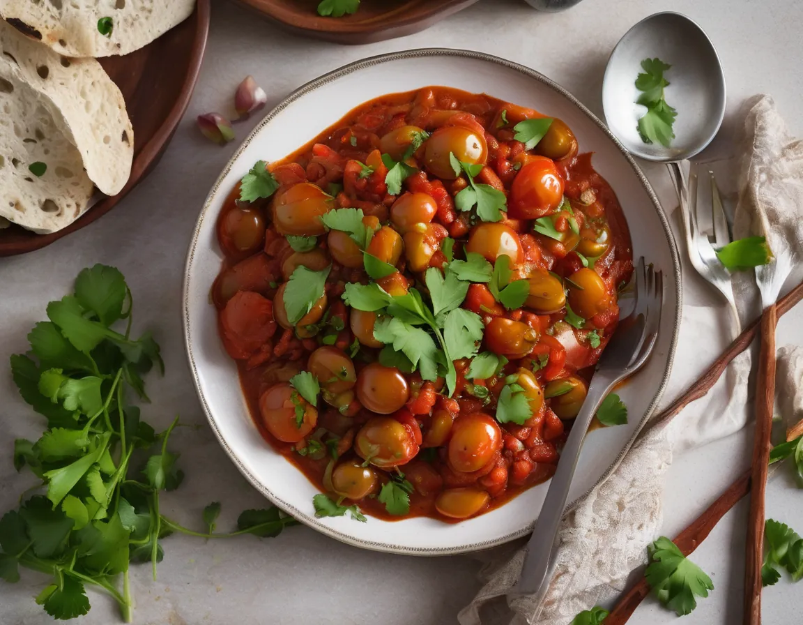 Habas con Tomate y Especias Latinas