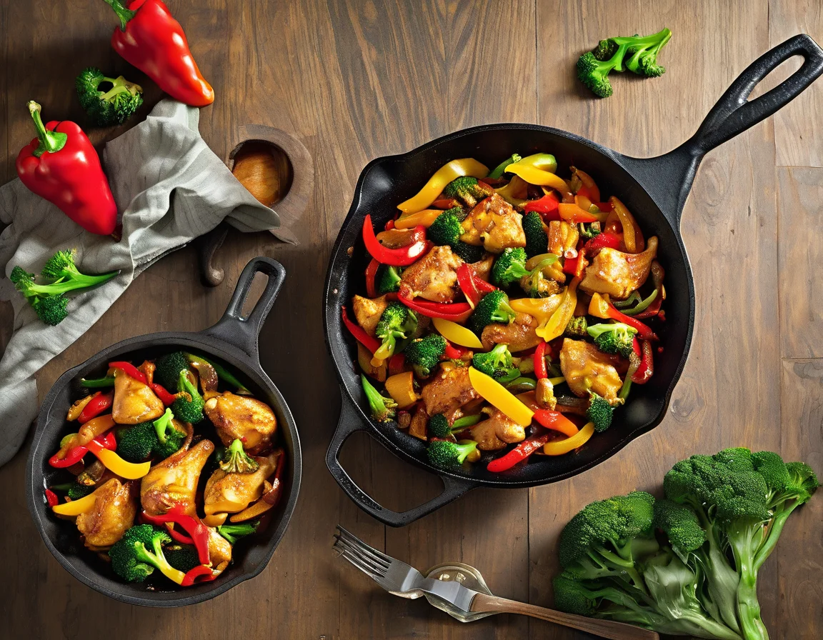 Pollo a la Murciana con Pimientos Asados