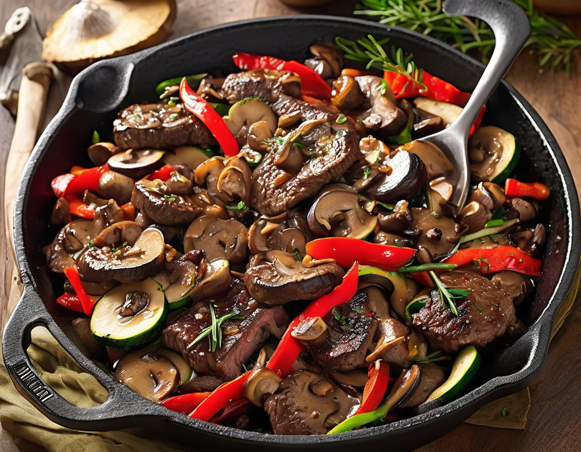 Estofado de Ternera con Setas al Jerez