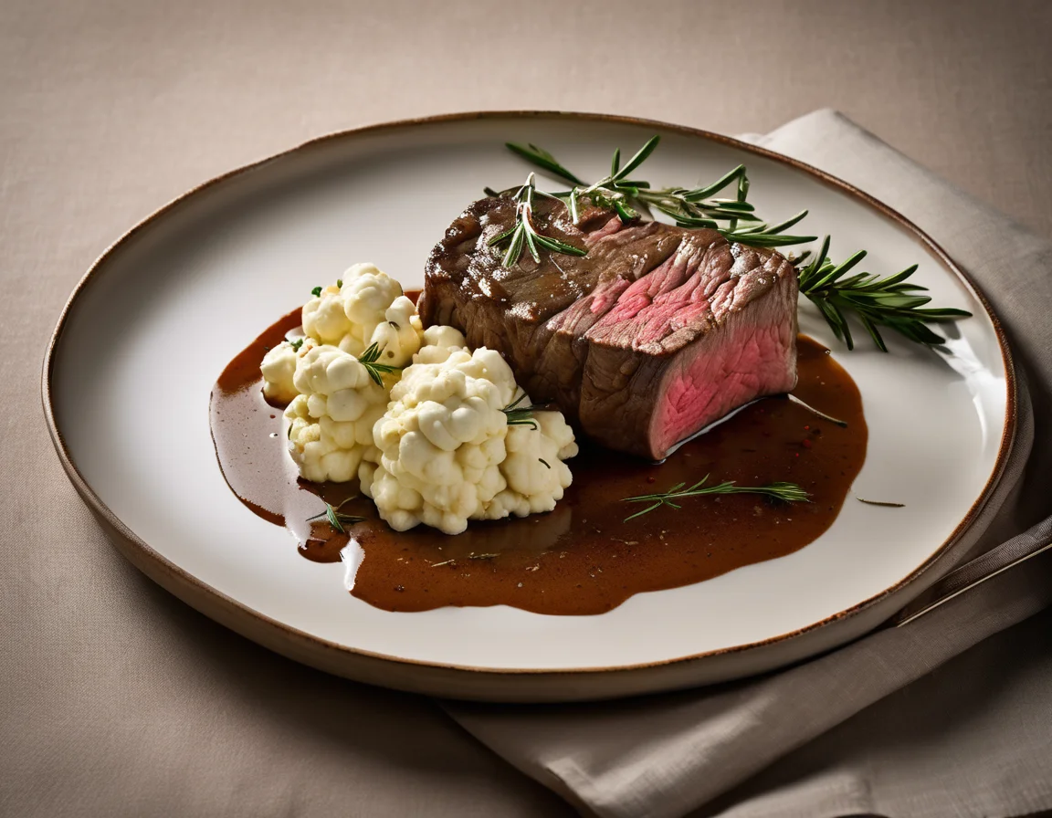 Estofado de Ternera con Coliflor al Azafrán