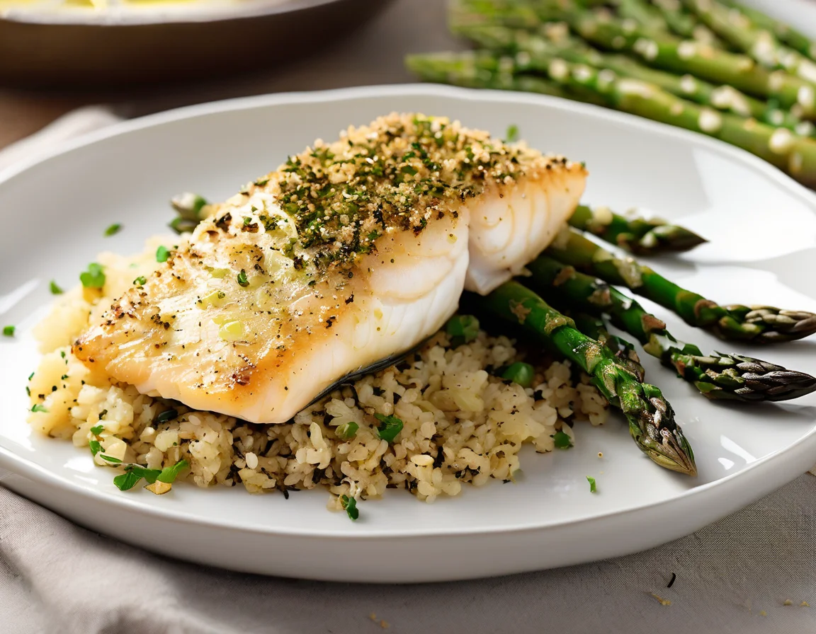 Bacalao con Espárragos al Pil-Pil Mediterráneo