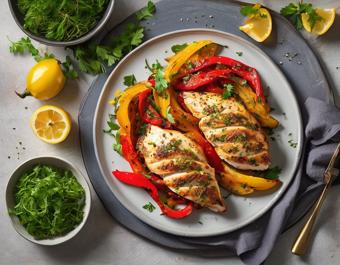 Pollo con Pimientos al Romero