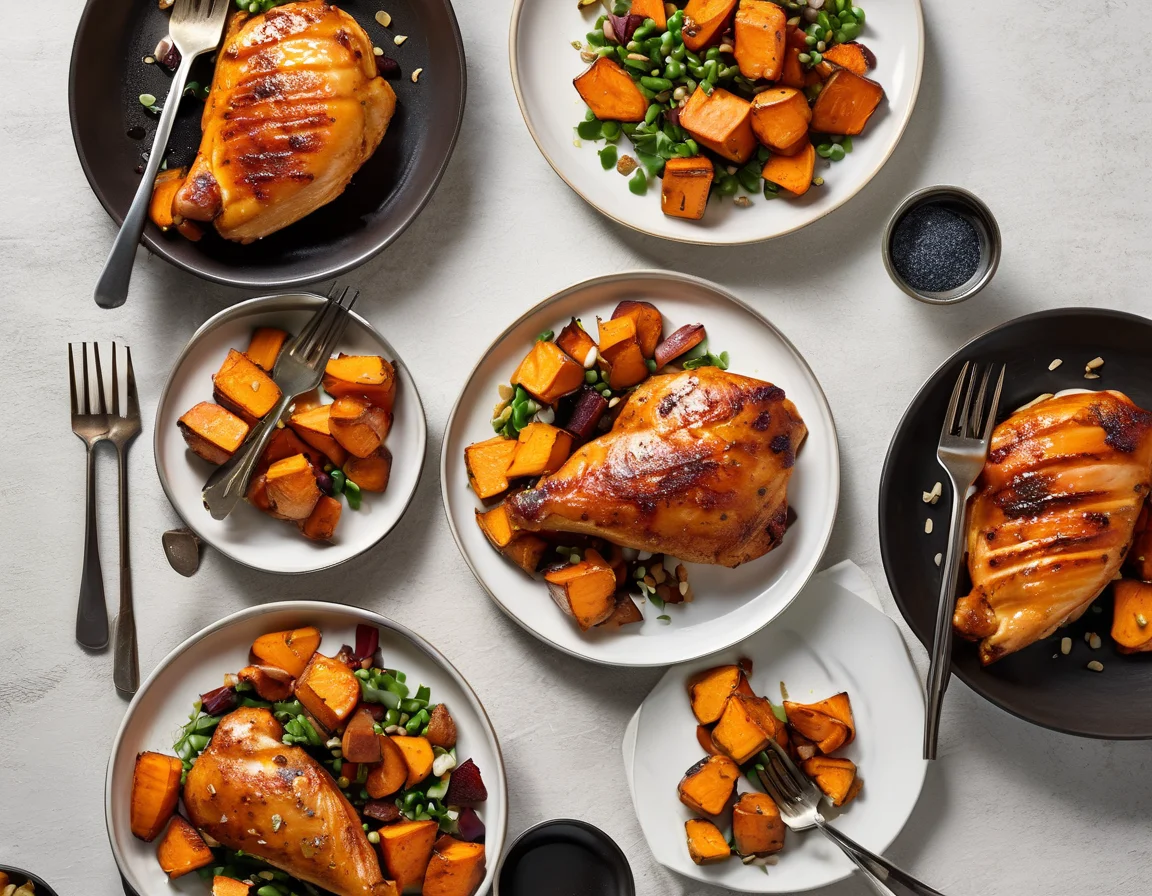 Pollo al Romero con Puré de Boniato Ibérico