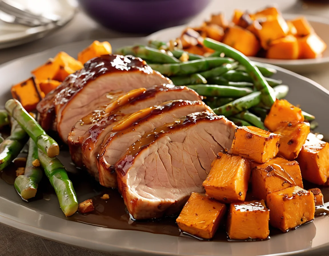 Lomo de Cerdo con Puré de Boniato al Romero