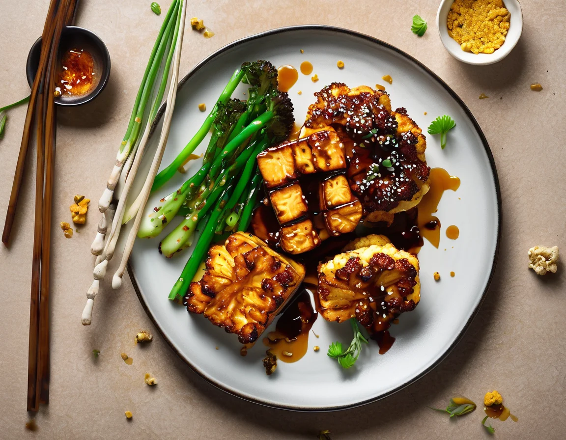 Tofu a la Plancha con Coliflor al Romero