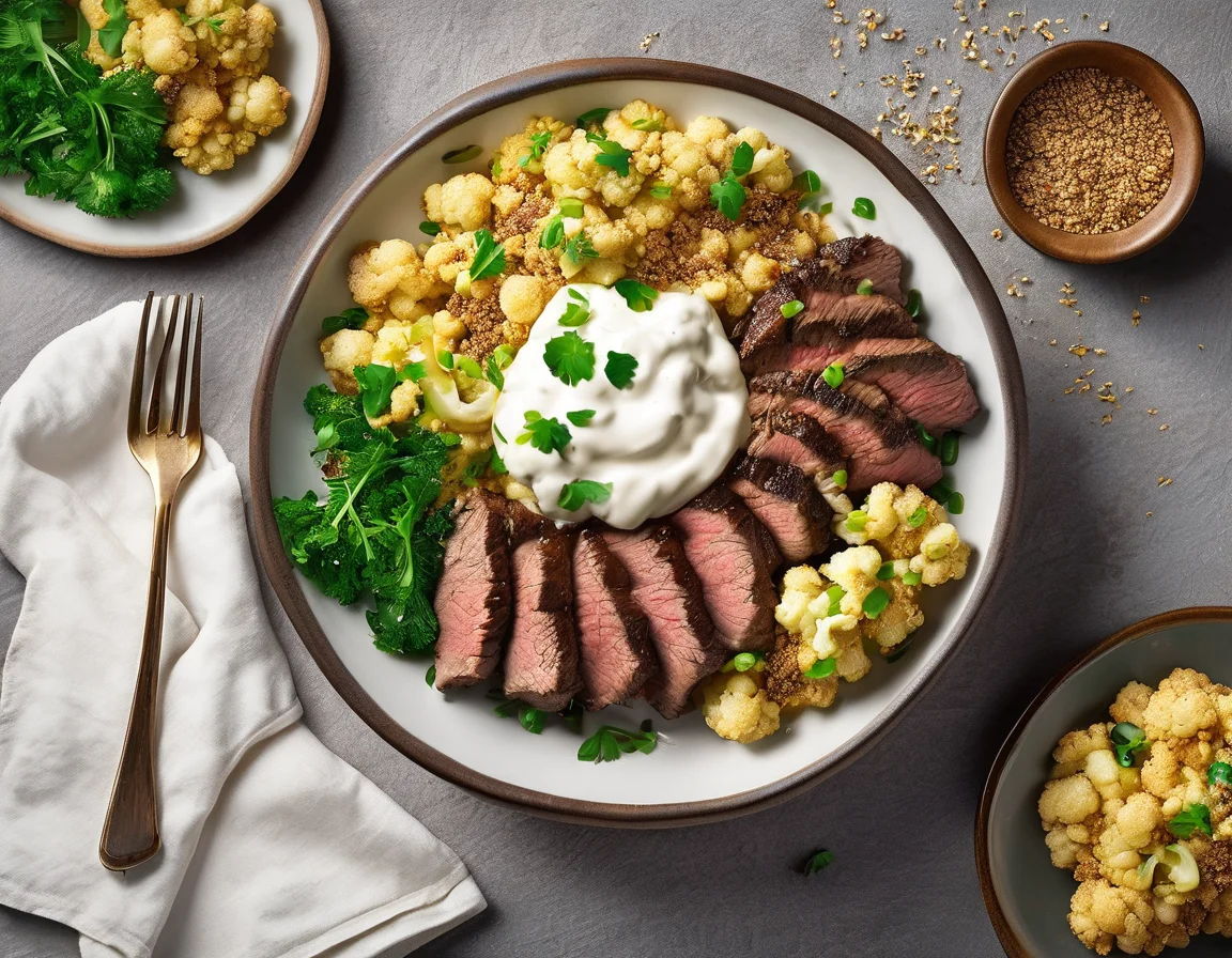 Estofado de Ternera con Coliflor al Azafrán